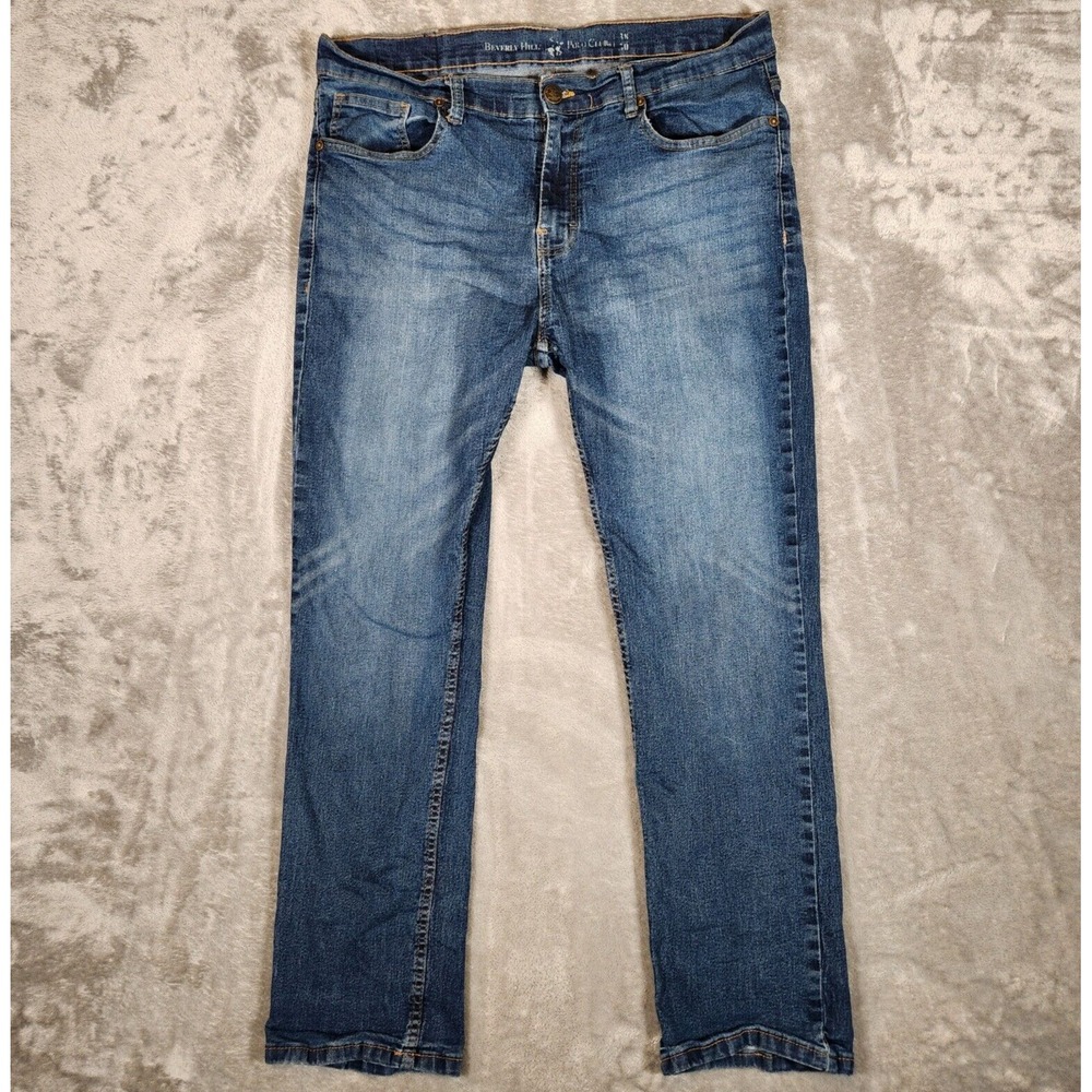 Beverly Hills‎ Polo Club Men's Jeans 38X30 Regular Fit Blue Straight Leg Pants